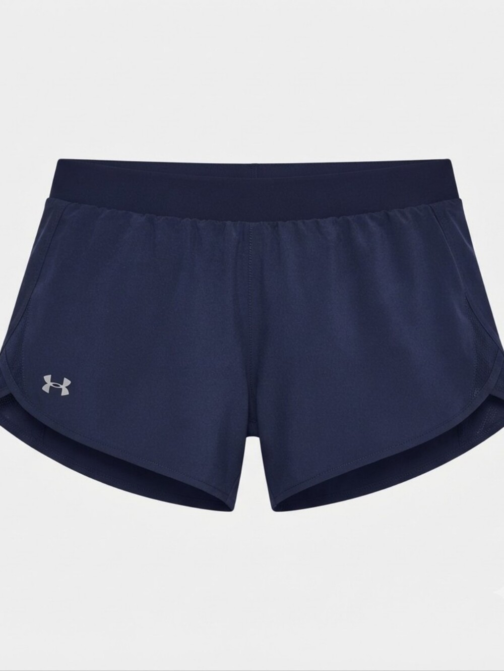 Under Armour HeatGear Athletic Running Shorts Women's Large Navy Blue Loose Fit